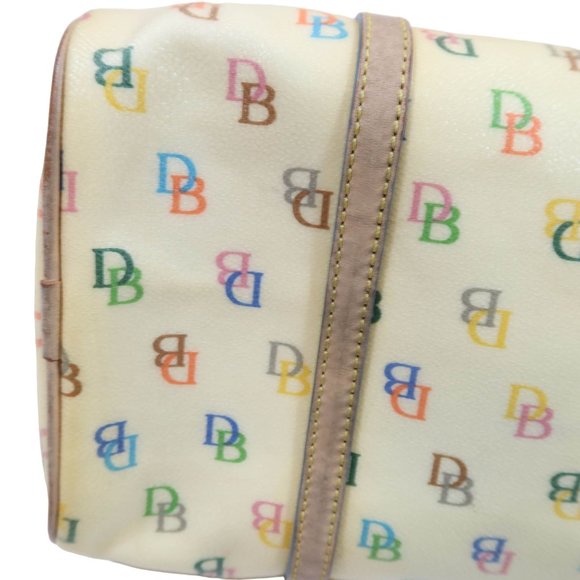 DOONEY & BOURKE Y2K Rainbow Signature Logo Monogram Medium Satchel Handbag - Picture 7 of 15